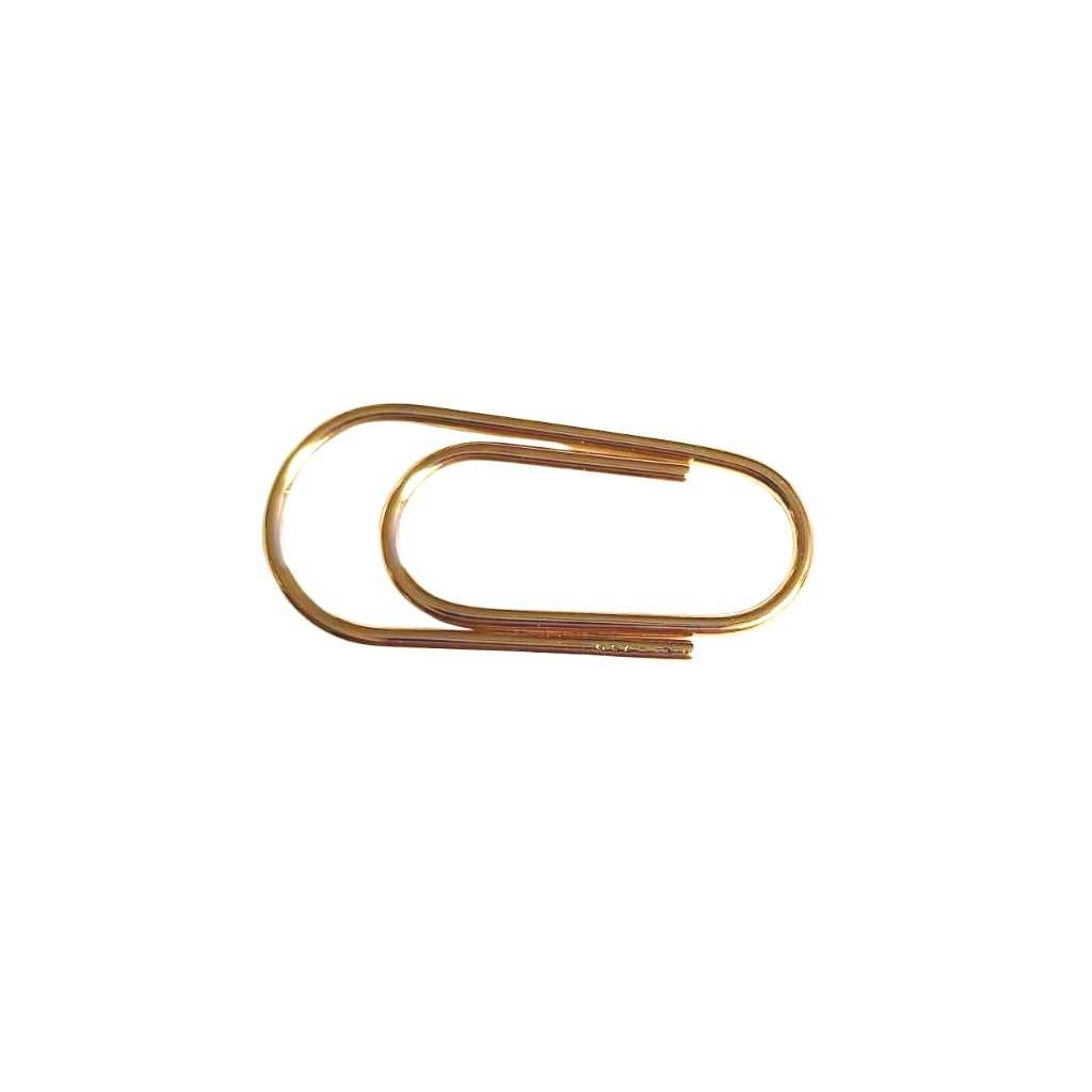Yellow Gold Round Clip Money Clip