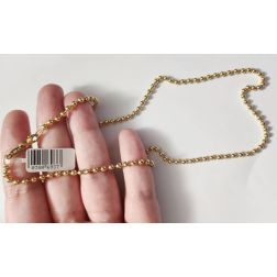 Collana Girocollo con Palline 46cm x 3mm in Oro Giallo