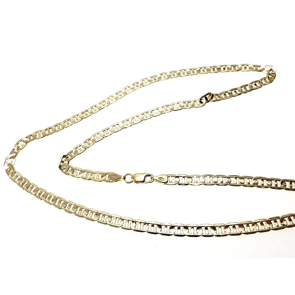 Collana Traversino 50cm x 3.50mm in Oro Giallo 18kt