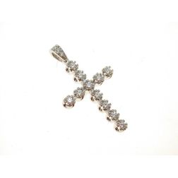Ciondolo Croce 11 Diamanti