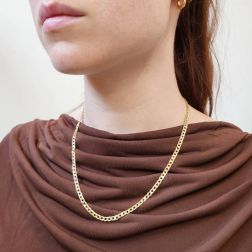 Collana Grumetta 50cm x 4mm foto indossata