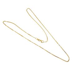 Necklace Veneta 0.9mm 18kt yellow gold - Lobster clasp