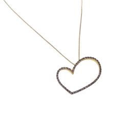 Collana LOVE 54 Zaffiri Blu in Oro Giallo