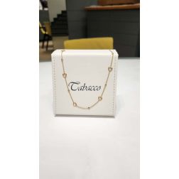 Collana Girocollo con Cuori e Zirconi