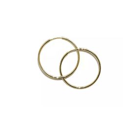 Hoops circles 1.80cm x 0.90mm/1mm in Yellow Gold