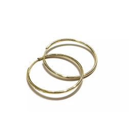 Hoops circles 1.80cm x 0.90mm/1mm in Yellow Gold