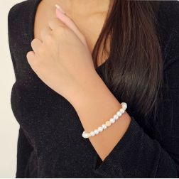 Yellow gold Scalar Beads bracelet photo of worn