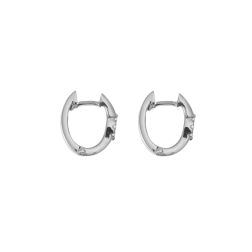 Small Oval Hoops Trilogy Diamonds
