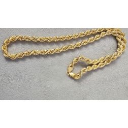 Collana Corda 42cm x 5.30mm oro giallo