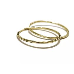 Boccole cerchi 2.05cm x 1mm in Oro Giallo