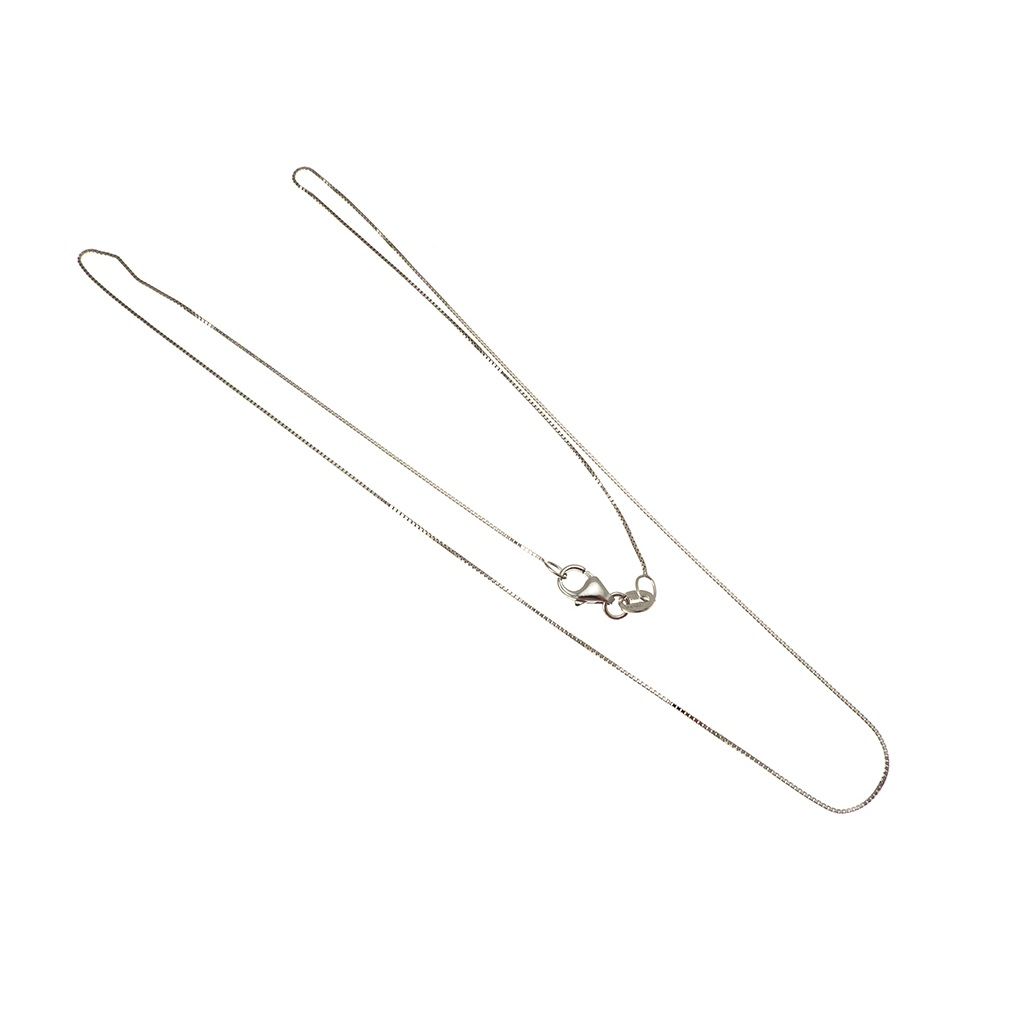 Necklace Veneta 40cm 0,5mm in white gold - Lobster Clasp