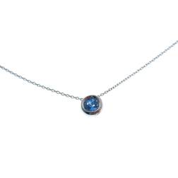 Necklace Circle Blue Sapphire