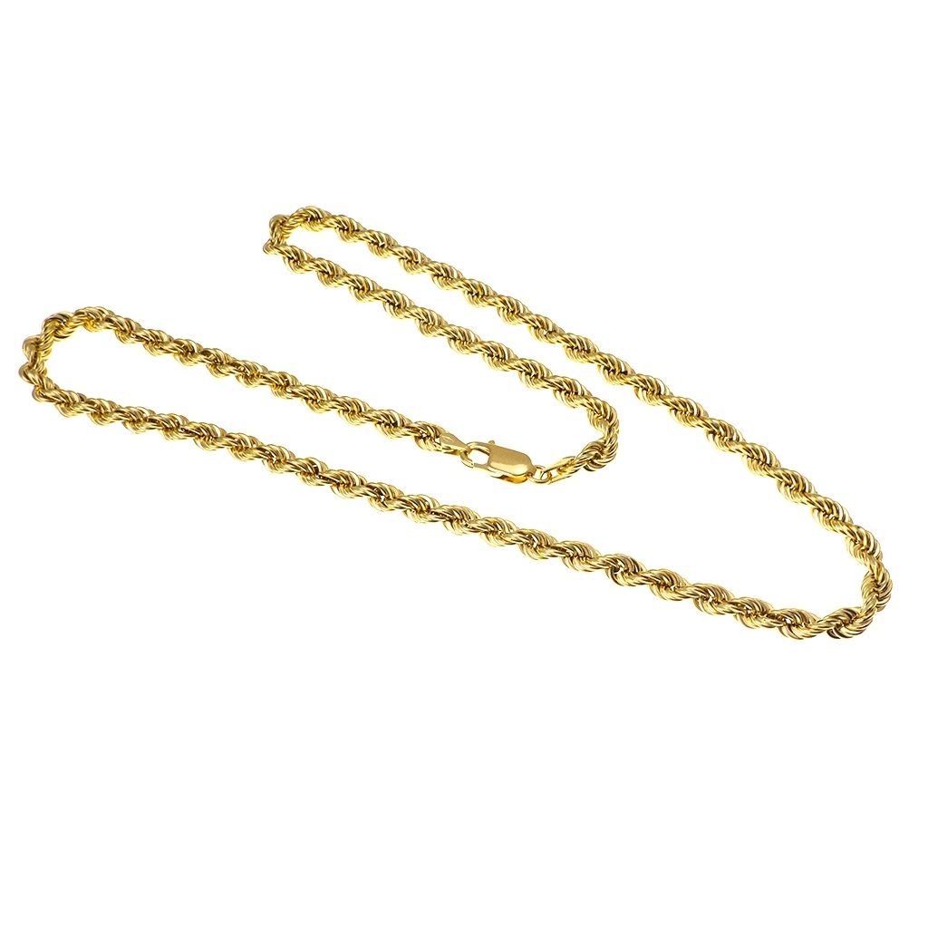 Collana Corda oro giallo x 4.80mm