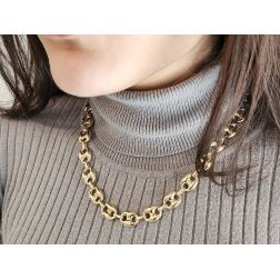 Collana a catena Marinara 51cm x 12.30mm foto indossata