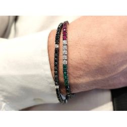 Bracciale Tennis DOT x 2.90mm foto indossata