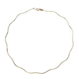Semi-rigid flexible wave necklace