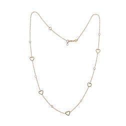 Collana Girocollo con Cuori e Zirconi