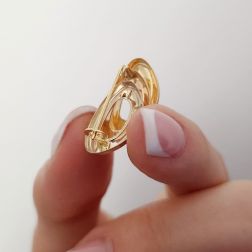 Spilla Ovali sovrapposti 3 colori  in Oro 18kt