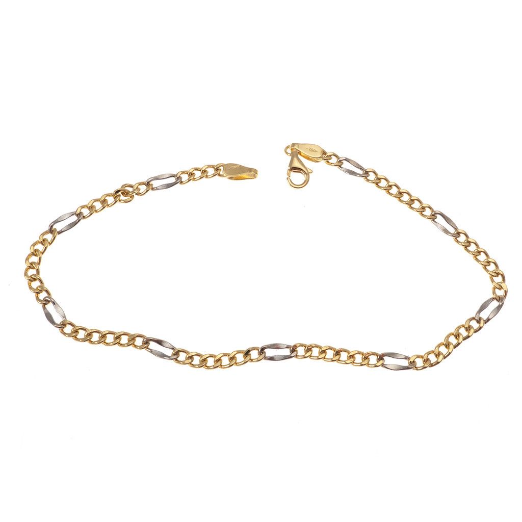 Two-tone 6+1 grumetta bracelet