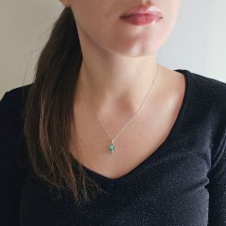 Photo of worn Cross Emeralds - Width 8.3mm