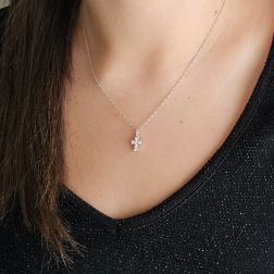 Photo of worn Diamonds Cross - width 6.7mm