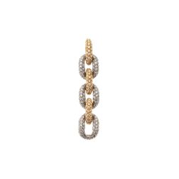 Precious Chain Pendant in Yellow and White Gold