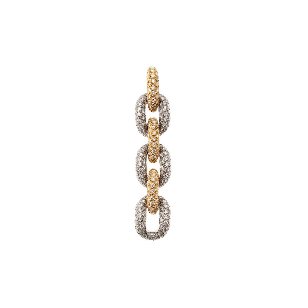 Precious Chain Pendant in Yellow and White Gold