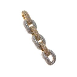 Precious Chain Pendant in Yellow and White Gold