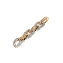 Precious Chain Pendant in Yellow and White Gold