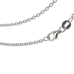 40cm Necklace Rolò chain 2.10mm white gold