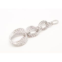 Ovals charms white gold
