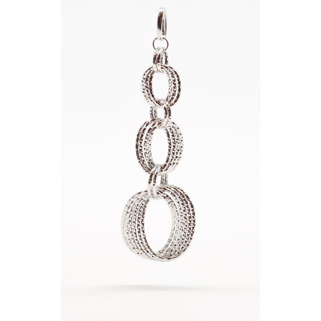 Ovals charms white gold