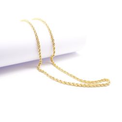 Collana corda 50cm x 3.80 mm oro giallo