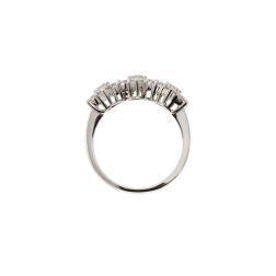 Trilogy Diamonds Flower Ring - Width 8.80mm