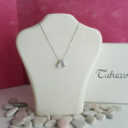 Collana Doppia Veneta con Cuore Pavè Diamanti