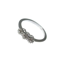 Trilogy Diamonds Flower Ring - Width 4.50mm