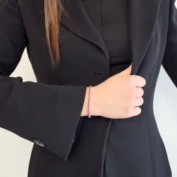 Bracciale Tennis Rubini x 2,8mm indossato