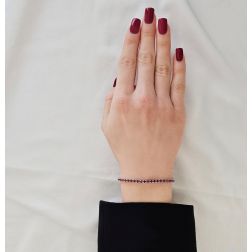 photo of worn Ruby Tennis Bracelet x 3.00mm