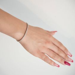 Bracciale Tennis Diamanti x 2.30mm foto indossata