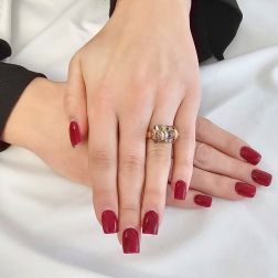 Anello Caleidoscopio Oro Rosa foto indossata