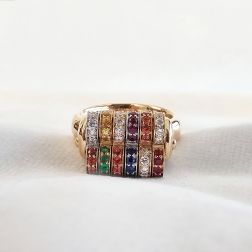 Anello Caleidoscopio Oro Rosa