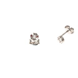 Orecchini Punto Luce Circle Sfaccettato 0,14ct