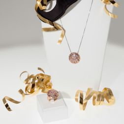 Rose Gold Confetti Ring