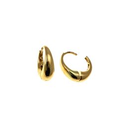 Yellow Gold Drop-Shaped Hoops