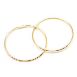 Circle hoop earrings 18kt yellow gold