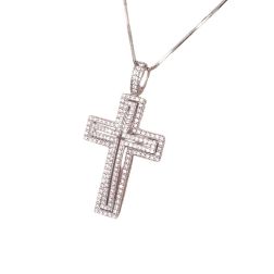 Diamond Shine Cross Charm