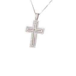 Diamond Shine Cross Charm