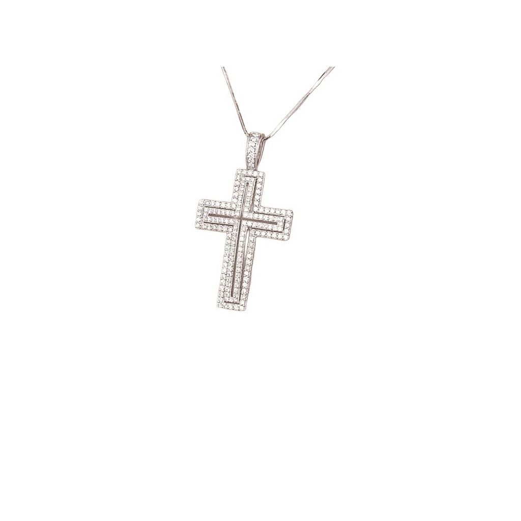 Diamond Shine Cross Charm