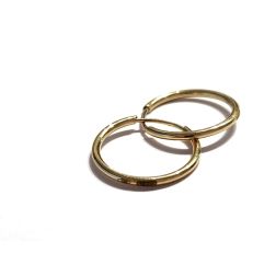 MONO ORECCHINO Boccola cerchio 1.15cm-1.20cm x 1mm in oro giallo