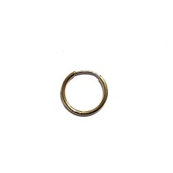 MONO ORECCHINO Boccola cerchio 1cm x 1mm in oro giallo - Versione Super Leggera